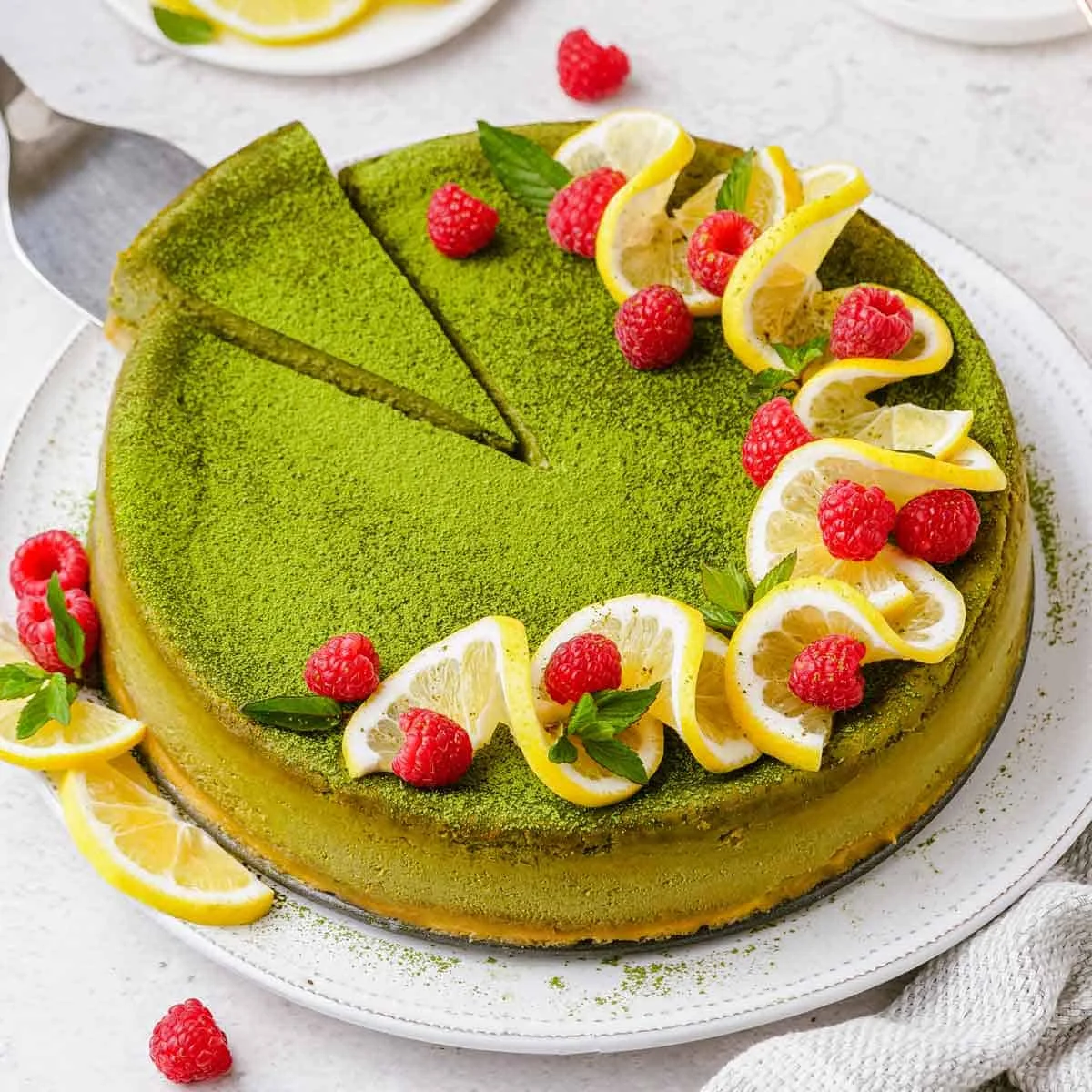 Matcha cheesecake