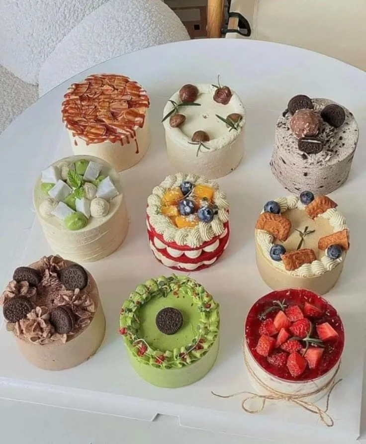 Mini cakes decorados