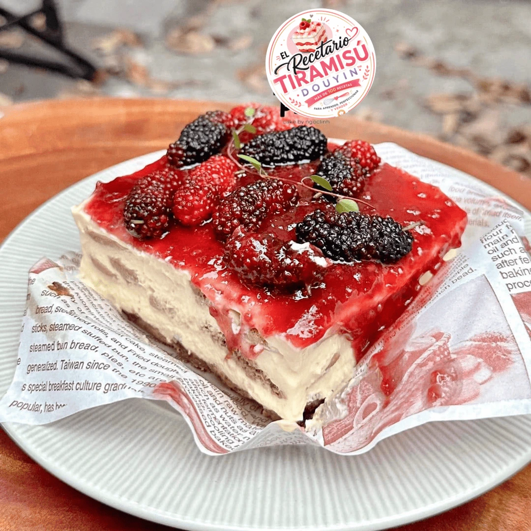 Tiramisú de arándanos